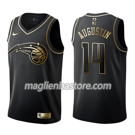 Maglia NBA Orlando Magic D.J. Augustin 14 Nike Nero Golden Edition Swingman - Uomo